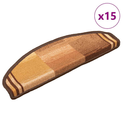 Vidaxl -Treppen selbst -adhäsiv 15 ST 65x21x4 cm Braun