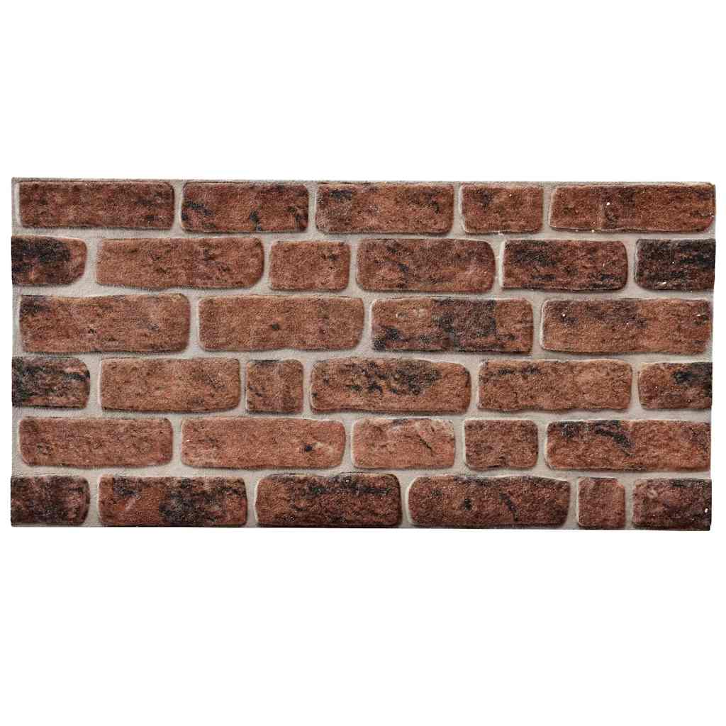 VIDAXL 10 ST WALSPORTEULE 3D Dunkelbraune Backstein EPS