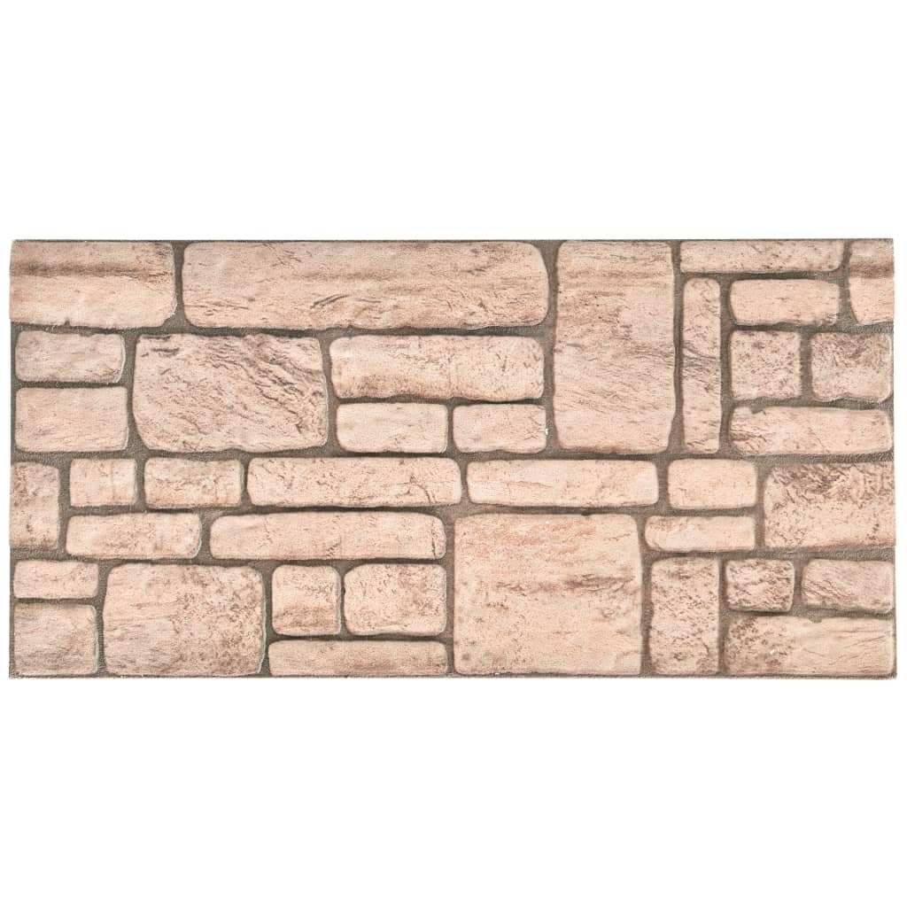 Vidaxl 11 St. Wandtafeln 3d Beige Brick EPS