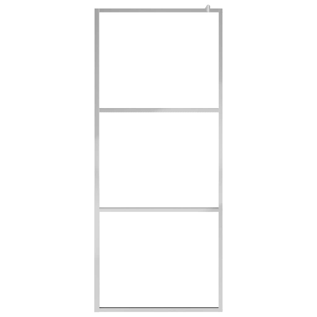 Vidaxl begehete Duschwand Halfmat 100x195 cm ESG Glas