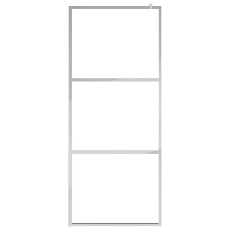 Vidaxl begehete Duschwand Halfmat 100x195 cm ESG Glas