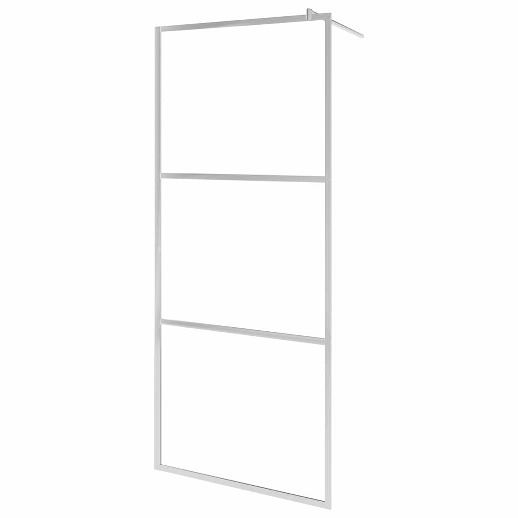 Vidaxl begehete Duschwandmatte 80x195 cm ESG Glas