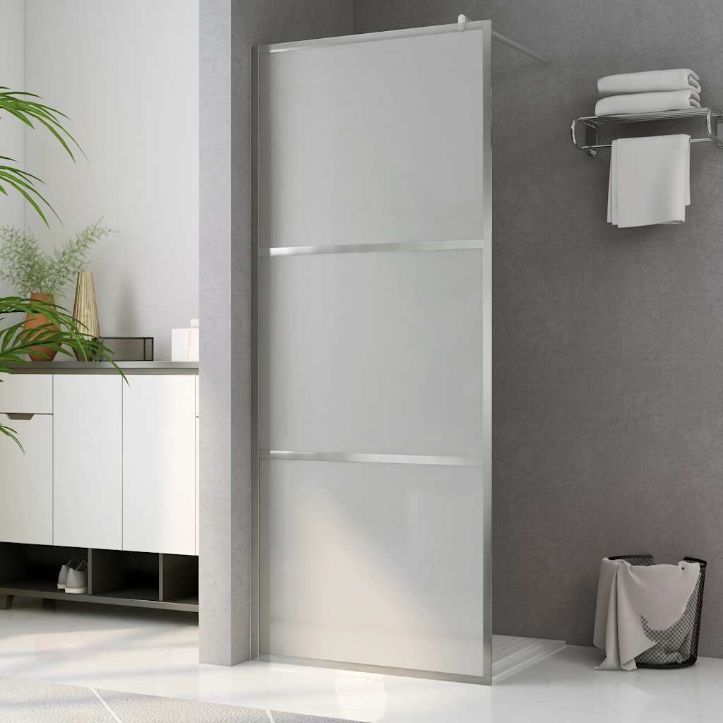 Vidaxl begehete Duschwandmatte 90x195 cm ESG Glas