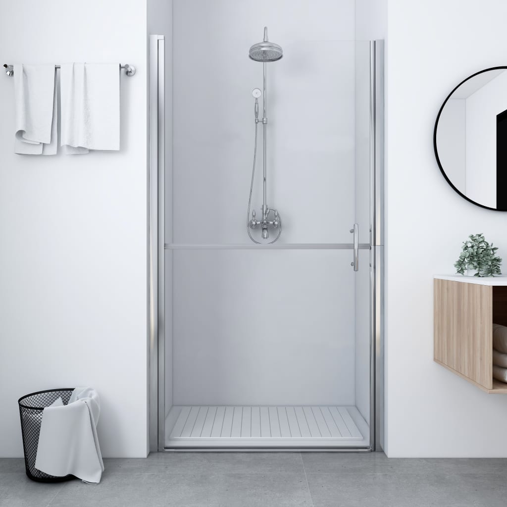 VIDAXL -Duschtür 81x195 cm gehärtetes Glas