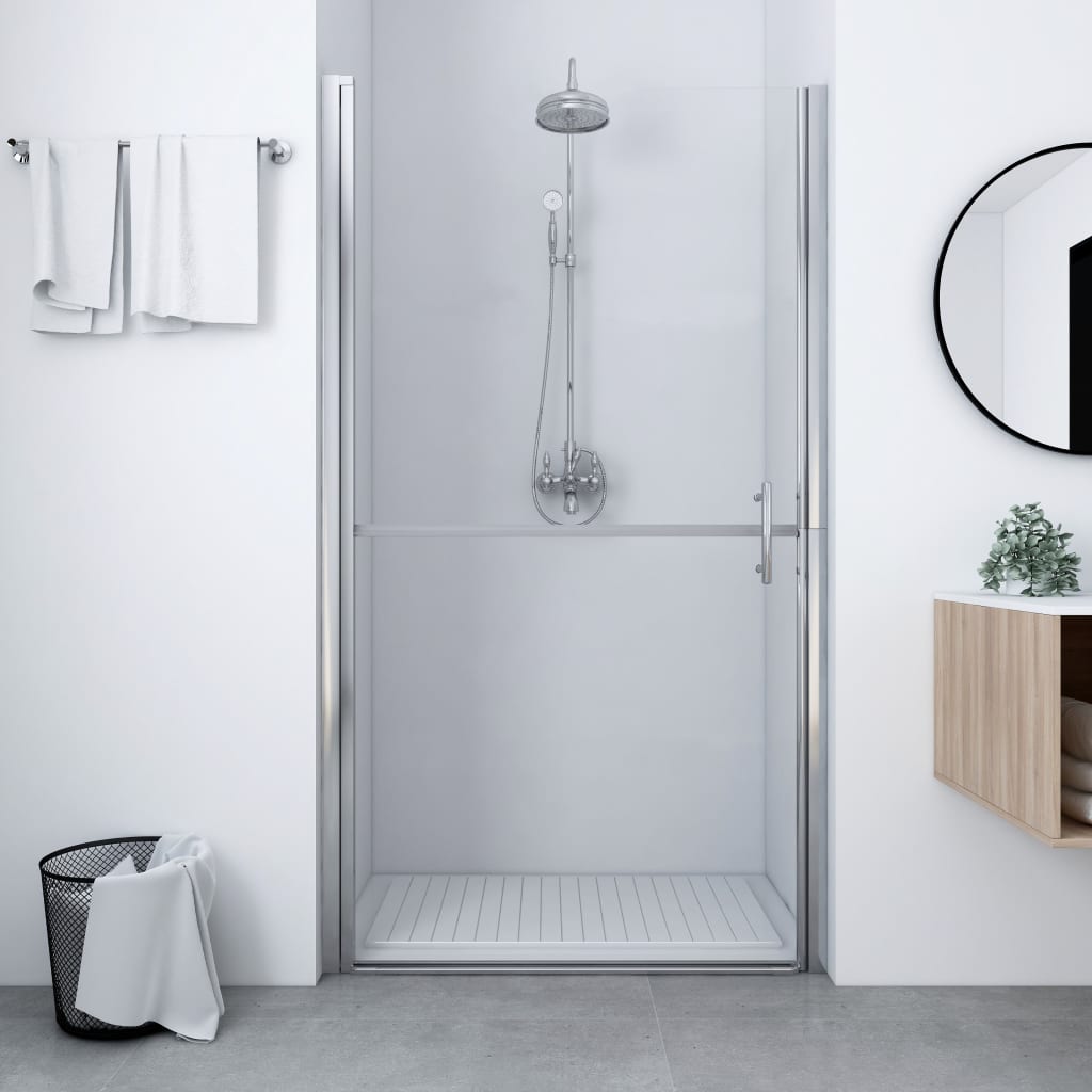 VIDAXL -Duschtür 91x195 cm gehärtetes Glas