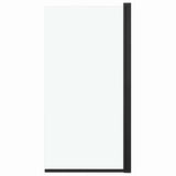Vidaxl Duschwand 68x130 cm ESG Schwarz - afbeelding 2