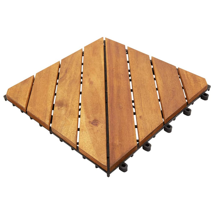 VIDAXL -Terrassenfliesen 10 PCs 30 x 30 cm Feststoff Acaciahout