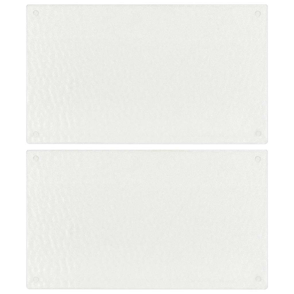 Vidaxx Schneidebretter 2 Stück mit transparentem Blasenmuster aus gehärtetem Glas