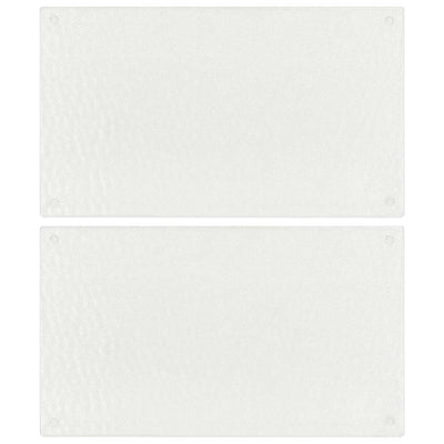 Vidaxx Schneidebretter 2 Stück mit transparentem Blasenmuster aus gehärtetem Glas