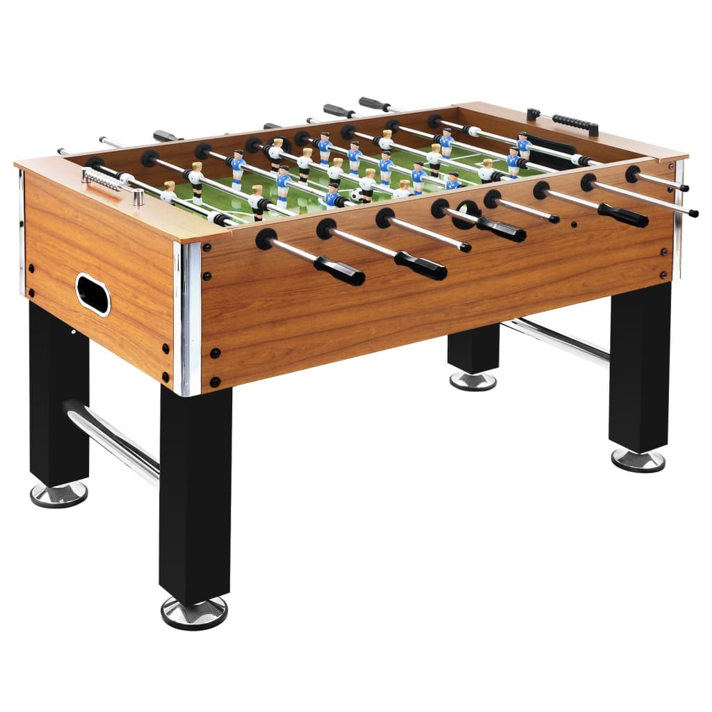 Vidaxl Football Tabelle 60 kg 140 x 74,5 x 87,5 cm Stahl hellbraun und schwarz