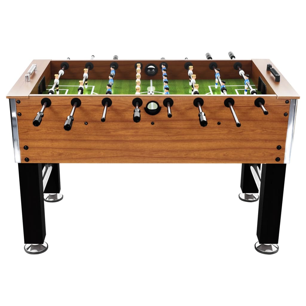 Vidaxl Football Tabelle 60 kg 140 x 74,5 x 87,5 cm Stahl hellbraun und schwarz