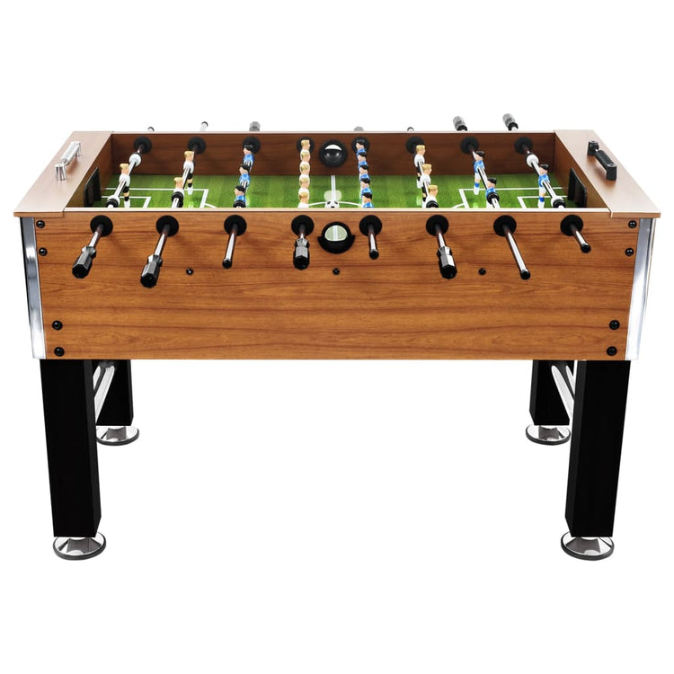 Vidaxl Football Tabelle 60 kg 140 x 74,5 x 87,5 cm Stahl hellbraun und schwarz