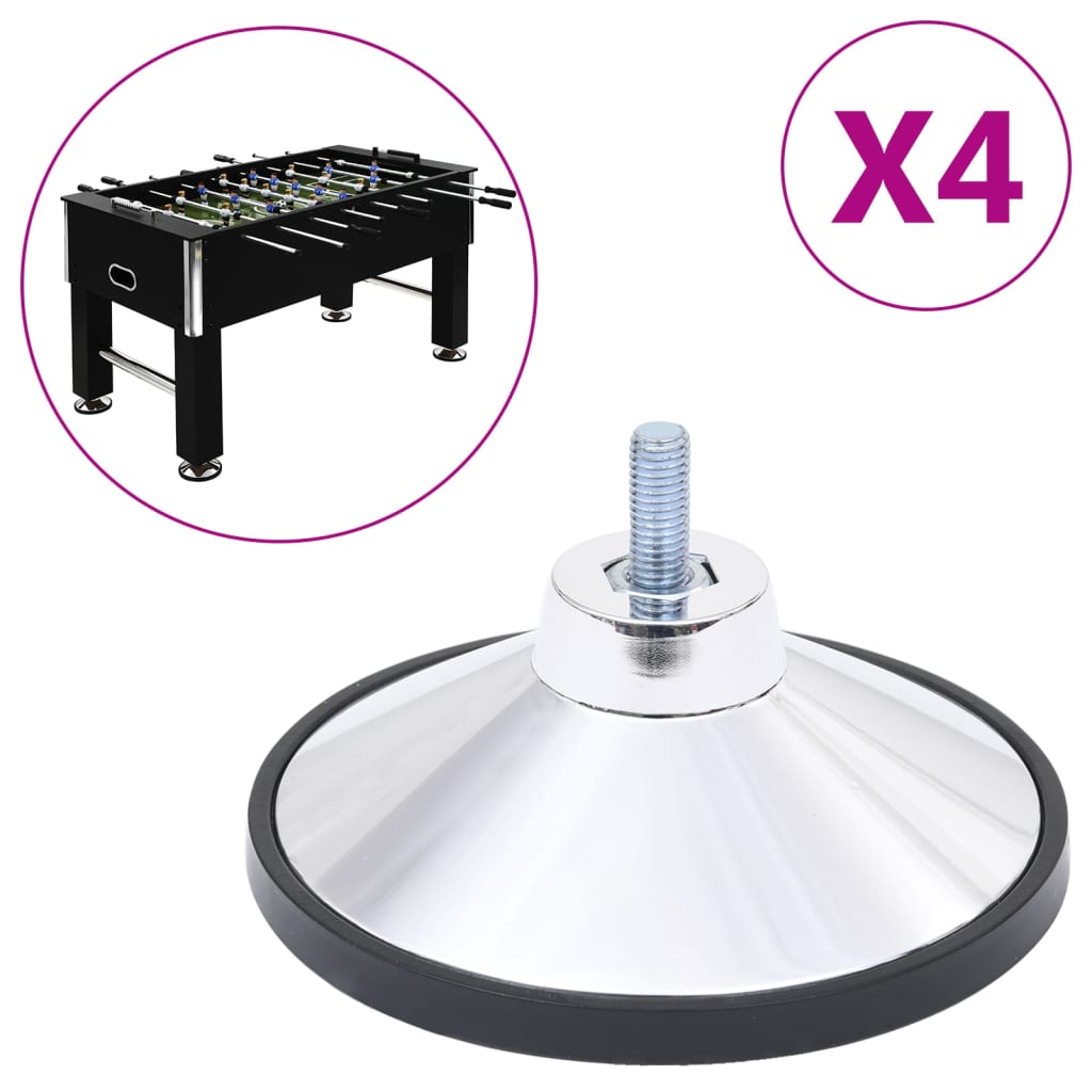 Vidaxl Football Table Beine 4 ST Chrom