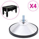 Vidaxl Football Table Beine 4 ST Chrom