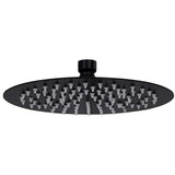 Vidaxl Regen Dusche Kopf rund 20 cm Edelstahl schwarz - afbeelding 2