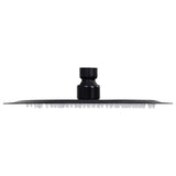 Vidaxl Regen Dusche Kopf rund 20 cm Edelstahl schwarz - afbeelding 3