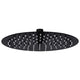 Vidaxl Regen Dusche Kopf rund 25 cm Edelstahl schwarz