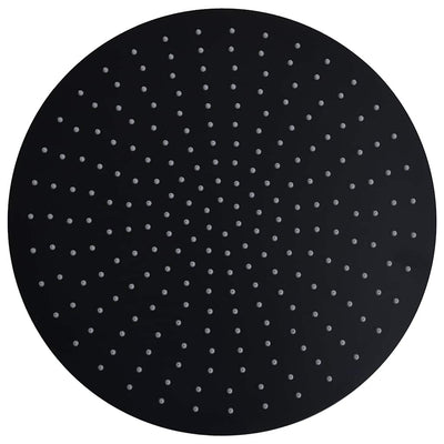 Vidaxl Regen Dusche Kopf rund 40 cm Edelstahl schwarz