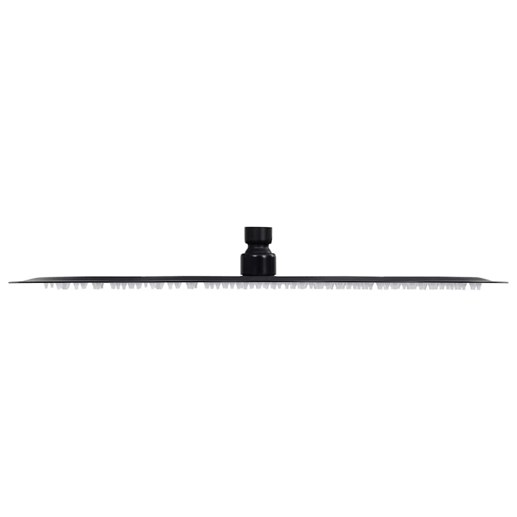 Vidaxl Regen Dusche Kopf rund 40 cm Edelstahl schwarz