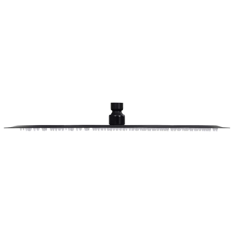 Vidaxl Regen Dusche Kopf rund 40 cm Edelstahl schwarz