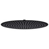 Vidaxl Regenduschkopf rund 50 cm Edelstahl schwarz