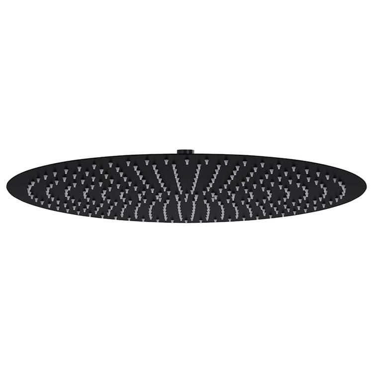 Vidaxl Regenduschkopf rund 50 cm Edelstahl schwarz