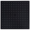 Vidaxl Regen Duschkopf Quadrat 40 x 40 cm Edelstahl schwarz schwarz