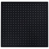 Vidaxl Regen Duschkopf Quadrat 50 x 50 cm Edelstahl schwarz schwarz