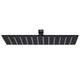Vidaxl Regenduschkopf rechteckig 30x20 cm Edelstahl schwarz schwarz
