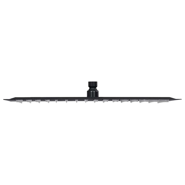 Vidaxl Regenduschkopf rechteckig 40 x 30 cm Edelstahl schwarz schwarz