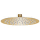 Vidaxl Regen Dusche Kopf rund 20 cm Edelstahl Goldfarbe