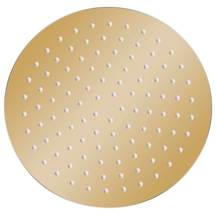 Vidaxl Regenduschkopf rund 25 cm Edelstahl Gold gefärbt