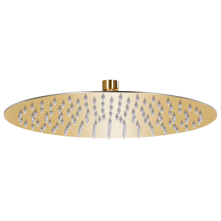 Vidaxl Regenduschkopf rund 30 cm Edelstahl Gold gefärbt