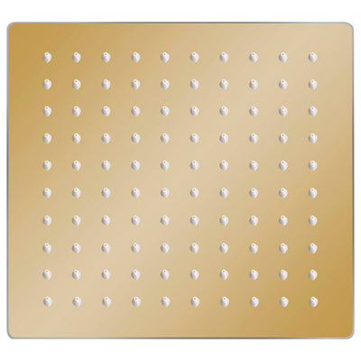 Vidaxl Regenduschkopf Quadrat 20x20 cm Edelstahl Gold gefärbt