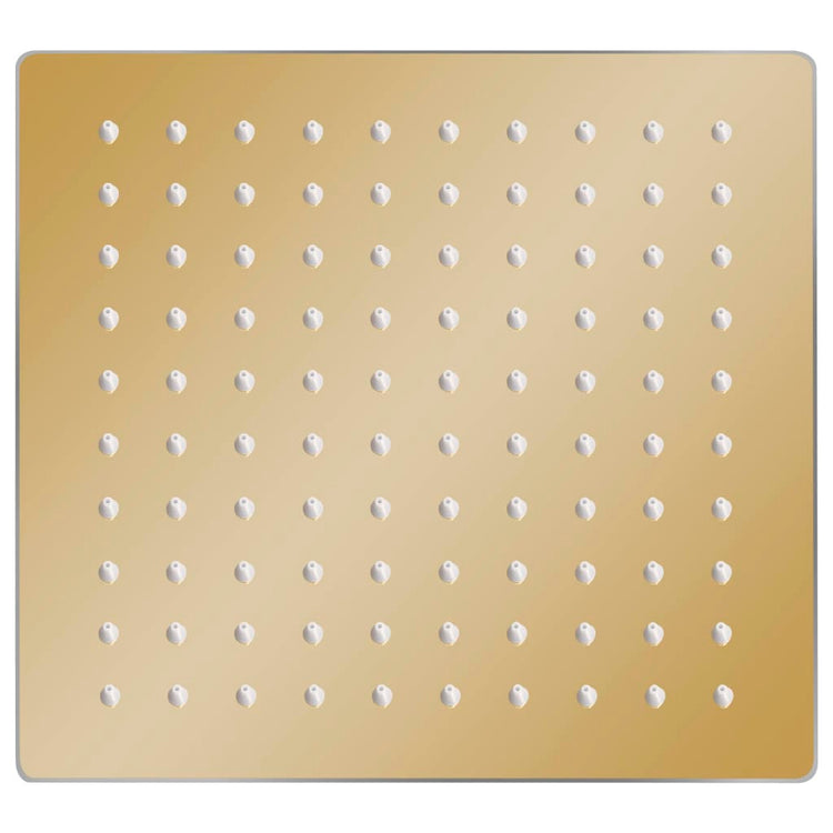 Vidaxl Regenduschkopf Quadrat 20x20 cm Edelstahl Gold gefärbt