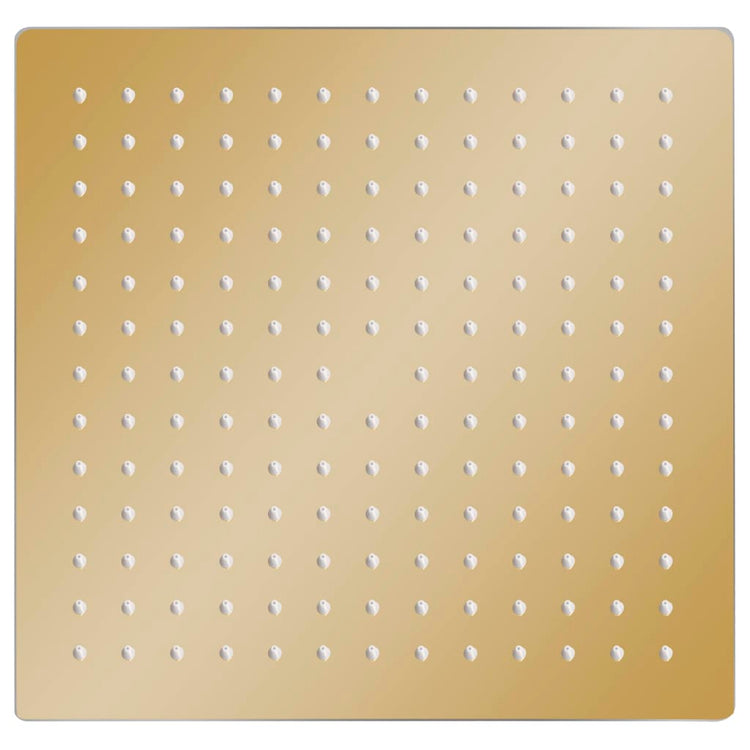 Vidaxl Regenduschkopf Quadrat 25x25 cm Edelstahl Gold gefärbt