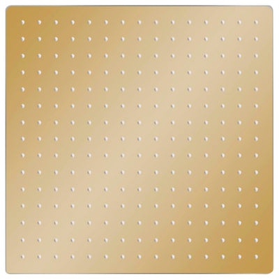 Vidaxl Regen Duschkopf Quadrat 40 x 40 cm Edelstahl Gold gefärbt