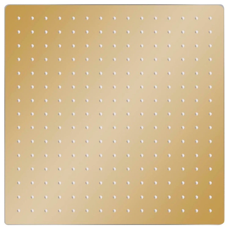 Vidaxl Regen Duschkopf Quadrat 40 x 40 cm Edelstahl Gold gefärbt