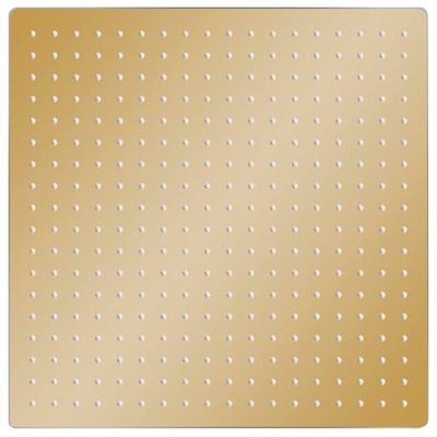 Vidaxl Regen Duschkopf Quadrat 50 x 50 cm Edelstahl Gold gefärbt