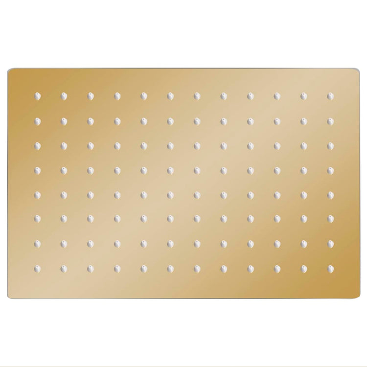 Vidaxl Regenduschkopf rechteckig 30x20 cm Edelstahl goldfarben