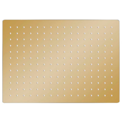Vidaxl Regenduschkopf rechteckig 40 x 30 cm Edelstahl Gold gefärbt