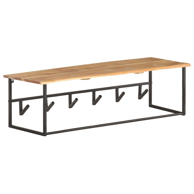 VIDAXL -Beschichtregal mit Regal 100x34x38 cm Festes Akazieholz