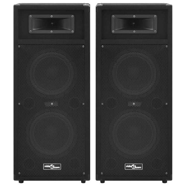 Vidaxl HiFi-Podium-Lautsprecher 2 St passive Profi 1000 W Schwarz