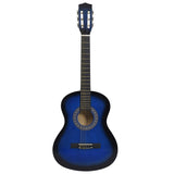 Vidaxl Gitarre Classic Anfänger mit Tas 3 4 36 Blau - afbeelding 3