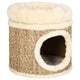 Vidaxl Kattenhuis mit Luxuskissen 33 cm Seegras