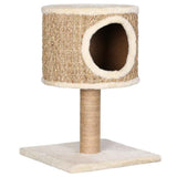 Vidaxl -Katzenmöbel mit Haus und Kratzer nach 52 cm Seegras - afbeelding 2