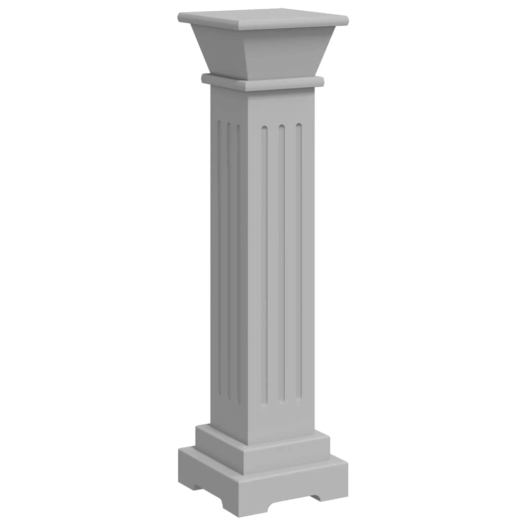 VIDAXL PLANT STANDARD Klassiker Säule Square 17x17x66 cm MDF Grau