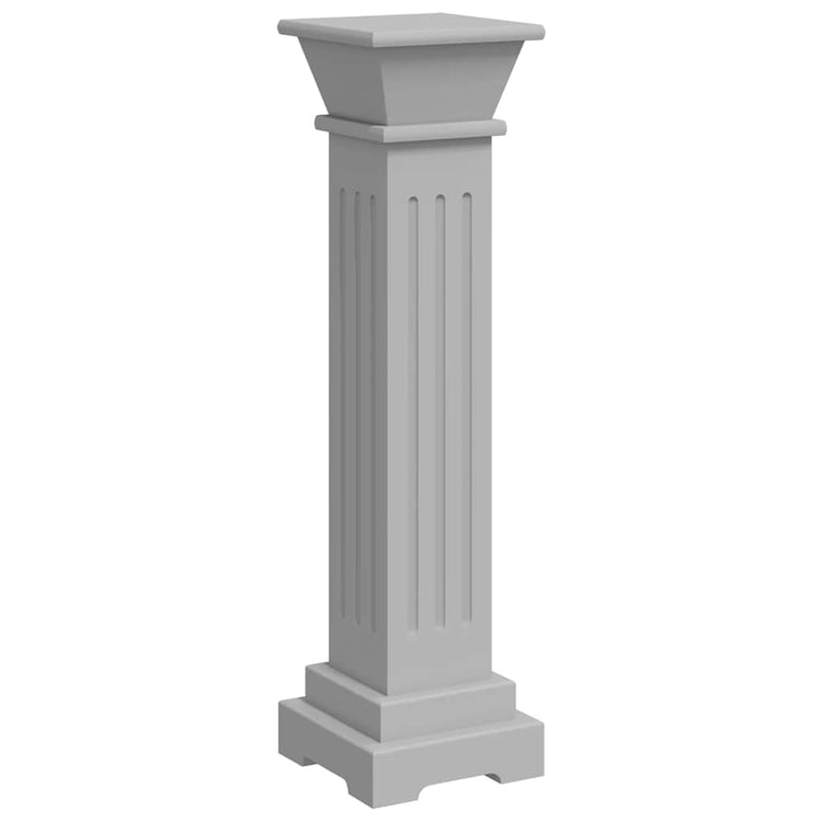 VIDAXL PLANT STANDARD Klassiker Säule Square 17x17x66 cm MDF Grau