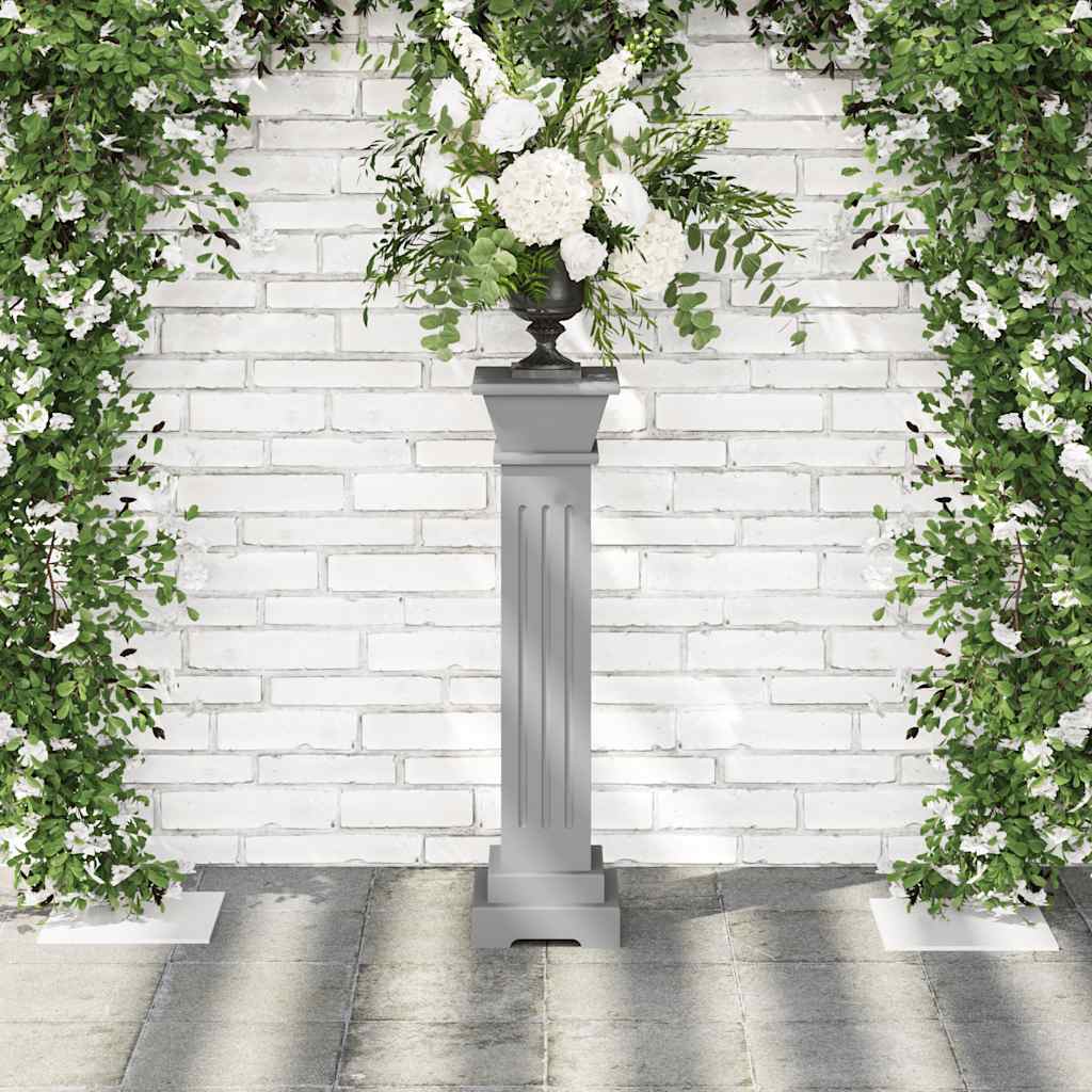 VIDAXL PLANT STANDARD Klassiker Säule Square 17x17x66 cm MDF Grau