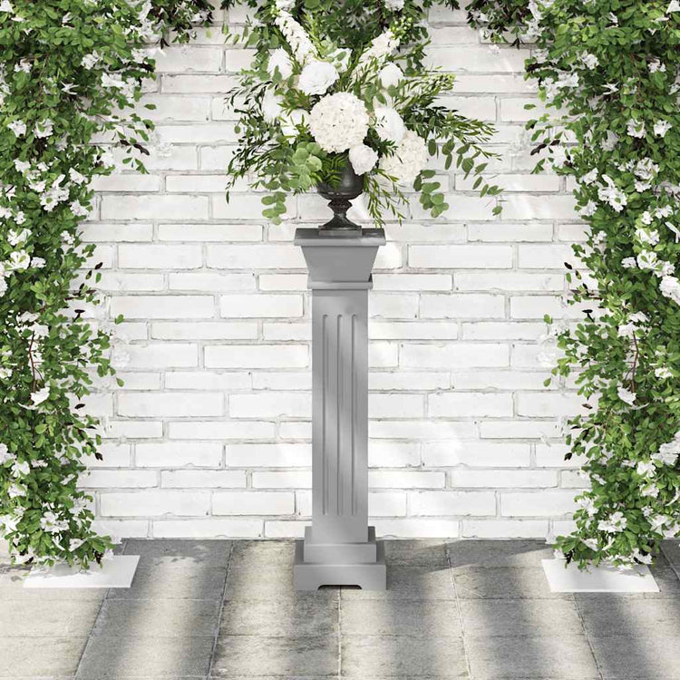 VIDAXL PLANT STANDARD Klassiker Säule Square 17x17x66 cm MDF Grau
